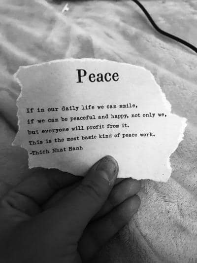 Peace starts from within