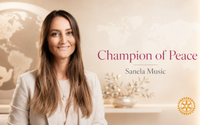From Refugee to Peacebuilder: Sanela Music Honored as a Rotary Champion of Peace